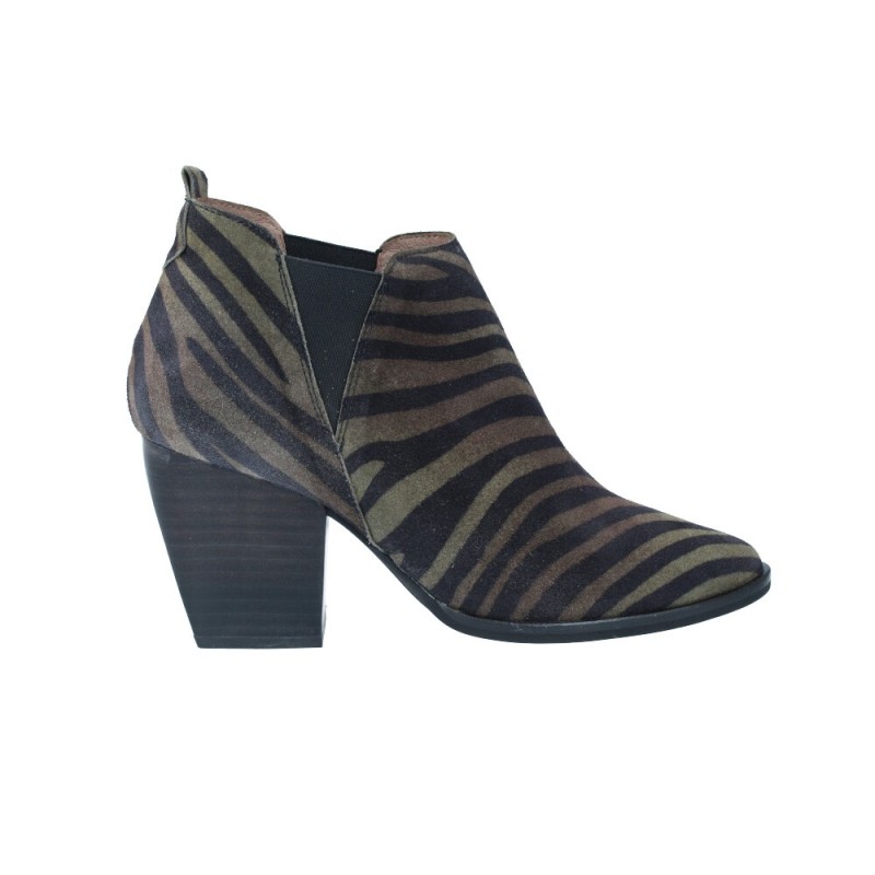 Wonders M-4102 Botines Tobilleros Animal Print de Mujer Calzados Vesga