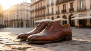 Reconocer calzado de calidad Muestrario para aprender a elegir un zapato de alta calidad en escaparate